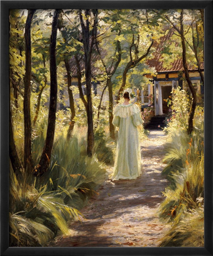 Marie in the Garden, 1895 - Peder Severin Kroyer Painting On Canvas